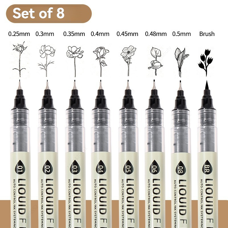 Copic Marker Sketch - Set di 12 Pennarelli Neri a