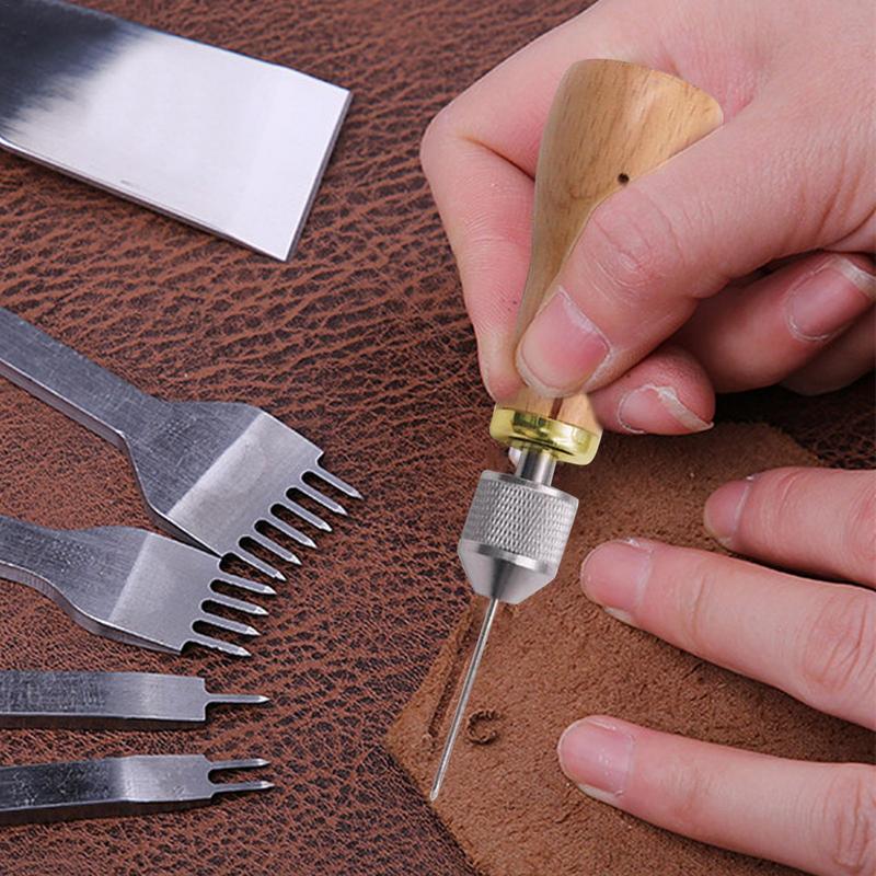 Beginner Leatherwork Kit - Kit di strumenti per la lavorazione