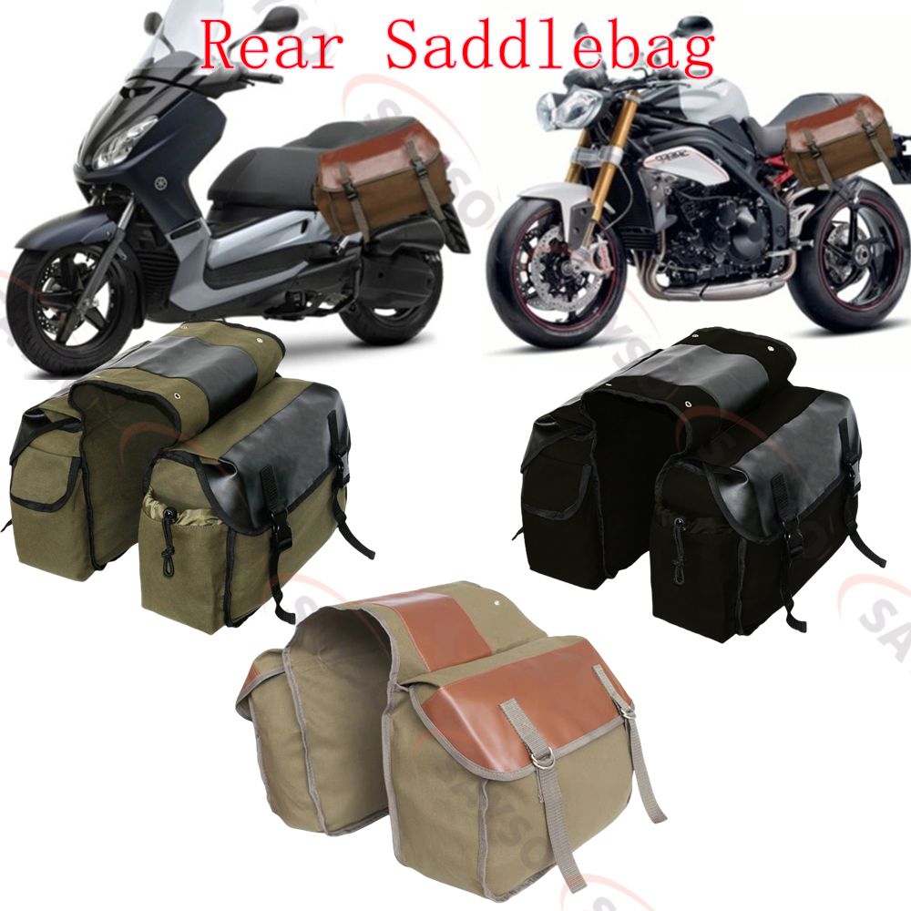 Leatherwork Bag - Tela In Pelle Posteriore Bisaccia Moto