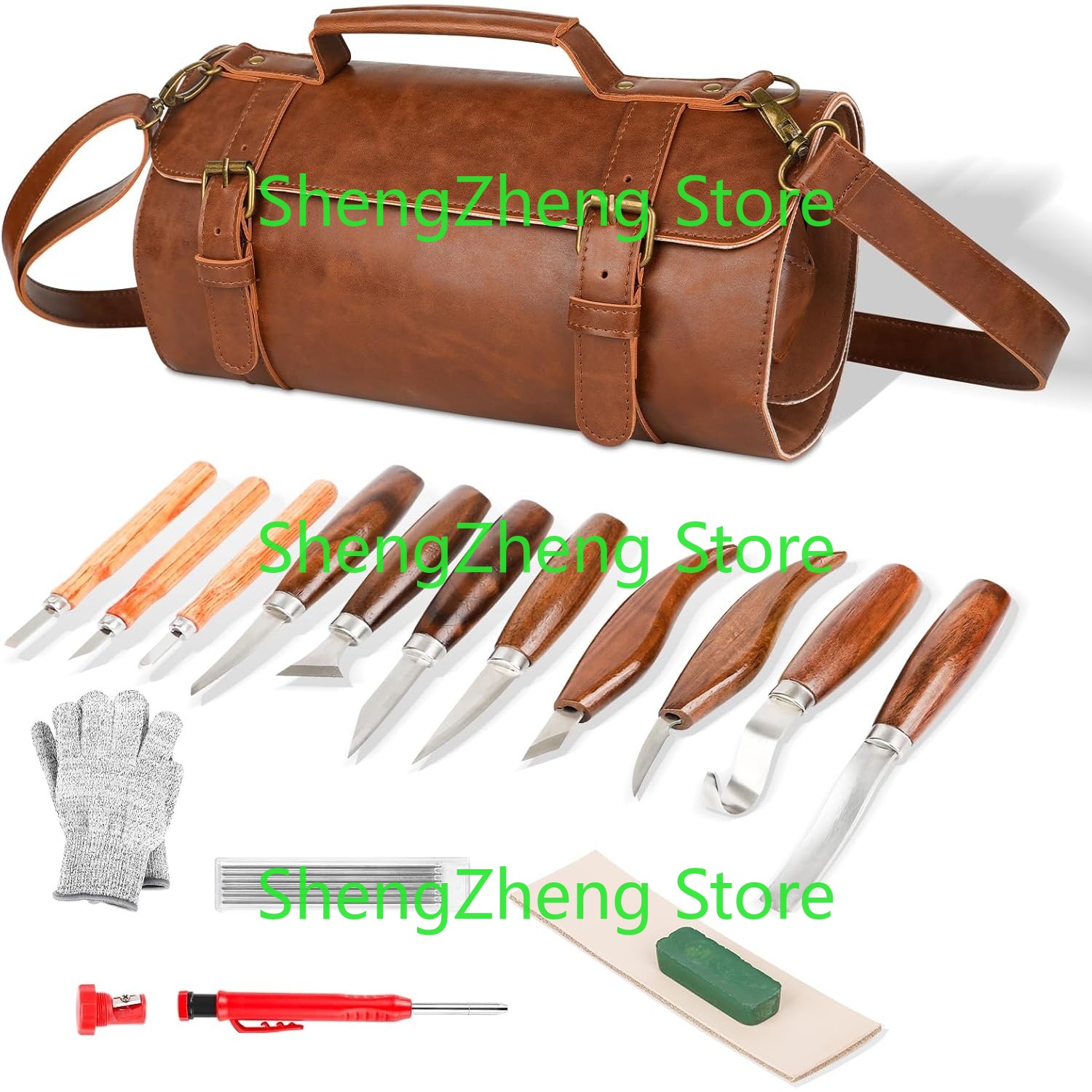 Beginner Leatherwork Kit - Set di strumenti per intaglio del
