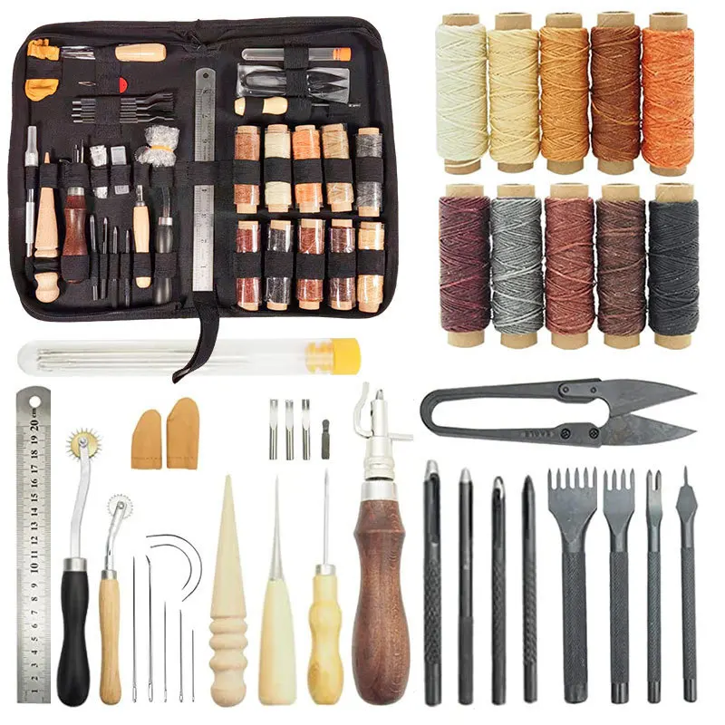 Beginner Leatherwork Kit - Set di strumenti per la lavorazione