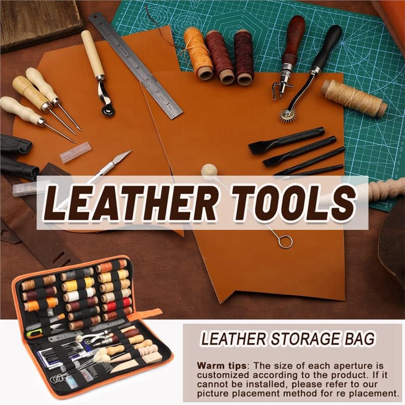 Beginner Leatherwork Kit - Kit di strumenti per la lavorazione