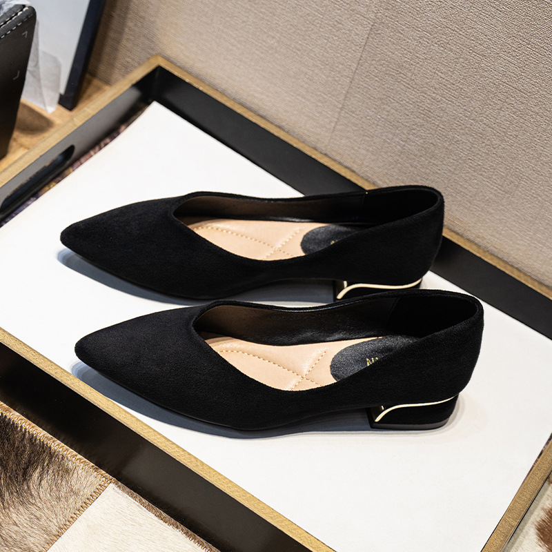 Scarpe da donna in pelle scamo - Leather Work Heels recensione e prezzo