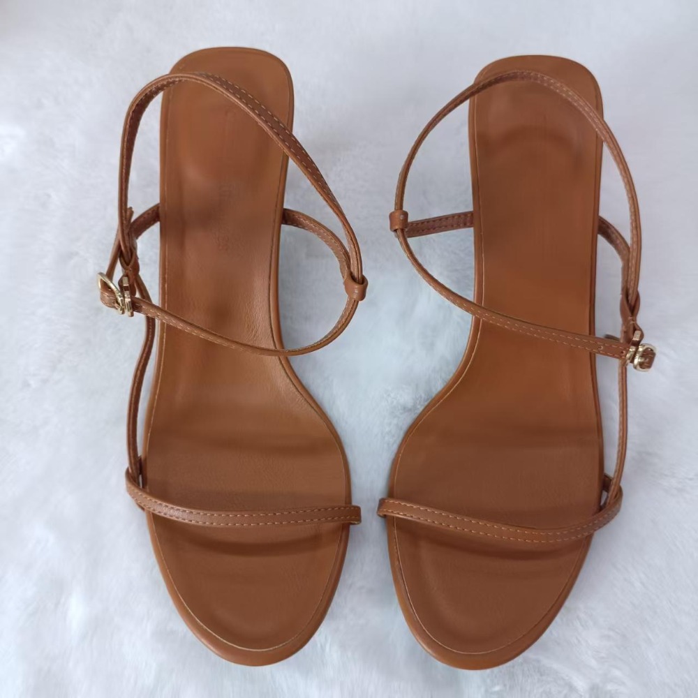 Sandali Estivi da Donna Nuovi  - Leather Work Heels recensione e prezzo
