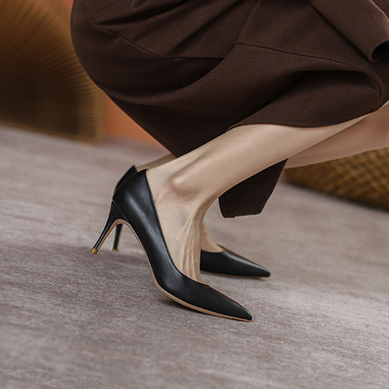 2025 Nuovi tacchi alti a punta - Leatherwork In French recensione e prezzo