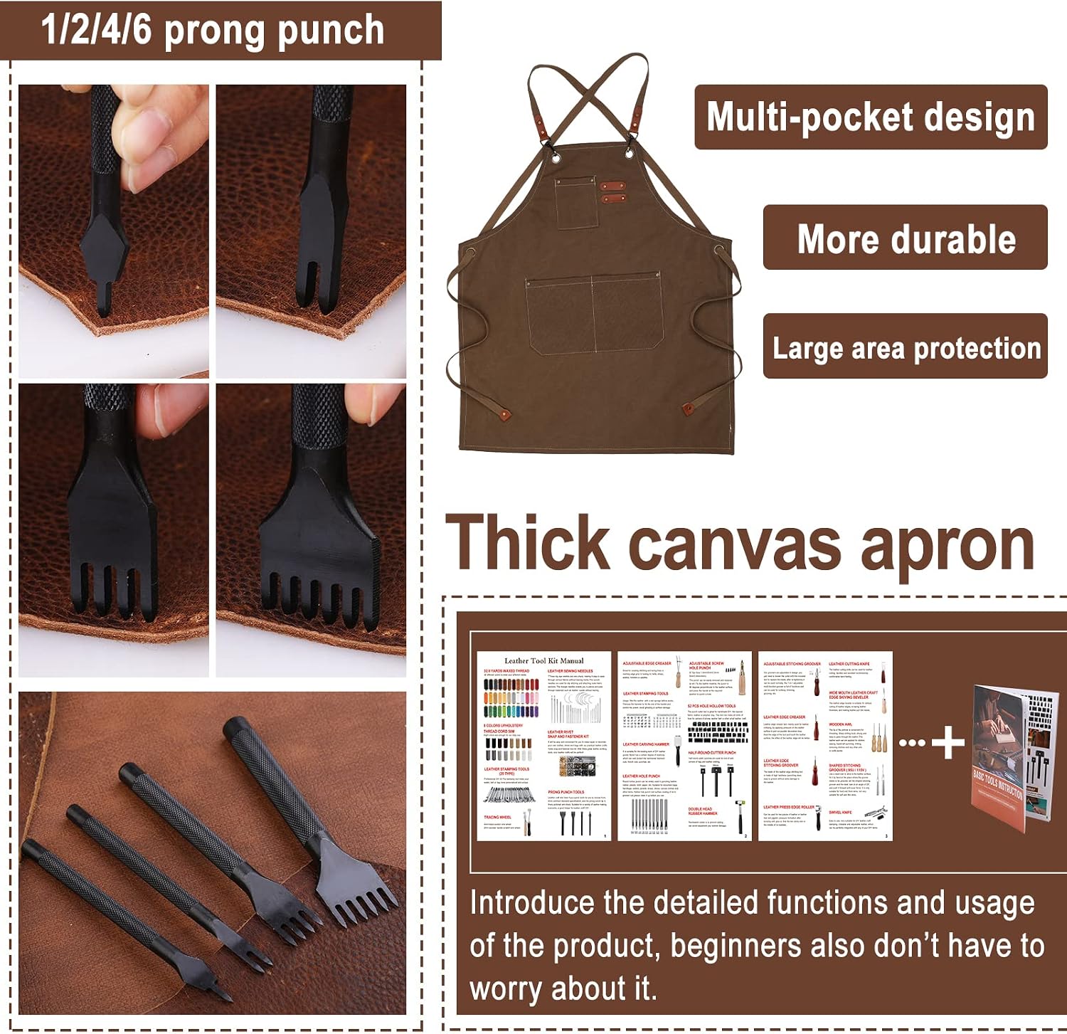 Set di 628 Pezzi per Lavorazio - Beginner Leatherwork Kit recensione e prezzo