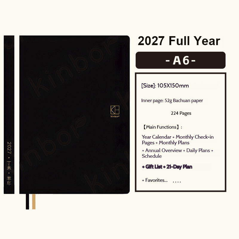 Nuovo Planner Kinbor 2027 A5/A - Leatherwork Plans recensione e prezzo
