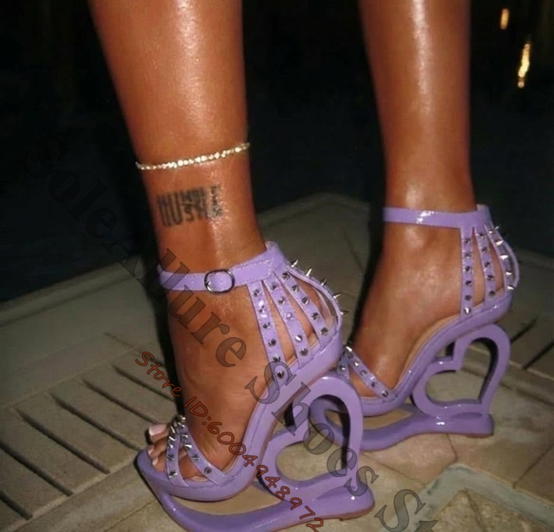 Sandali con zeppa rosa shockin - Leather Work Heels recensione e prezzo