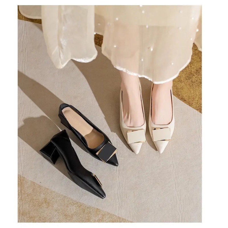 Nuove Scarpe con Tacco Grosso  - Leatherwork In French recensione e prezzo