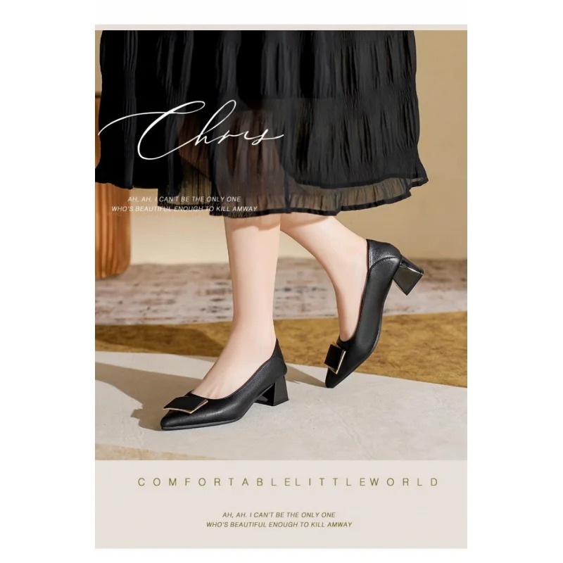 Nuove Scarpe con Tacco Grosso  - Leatherwork In French recensione e prezzo
