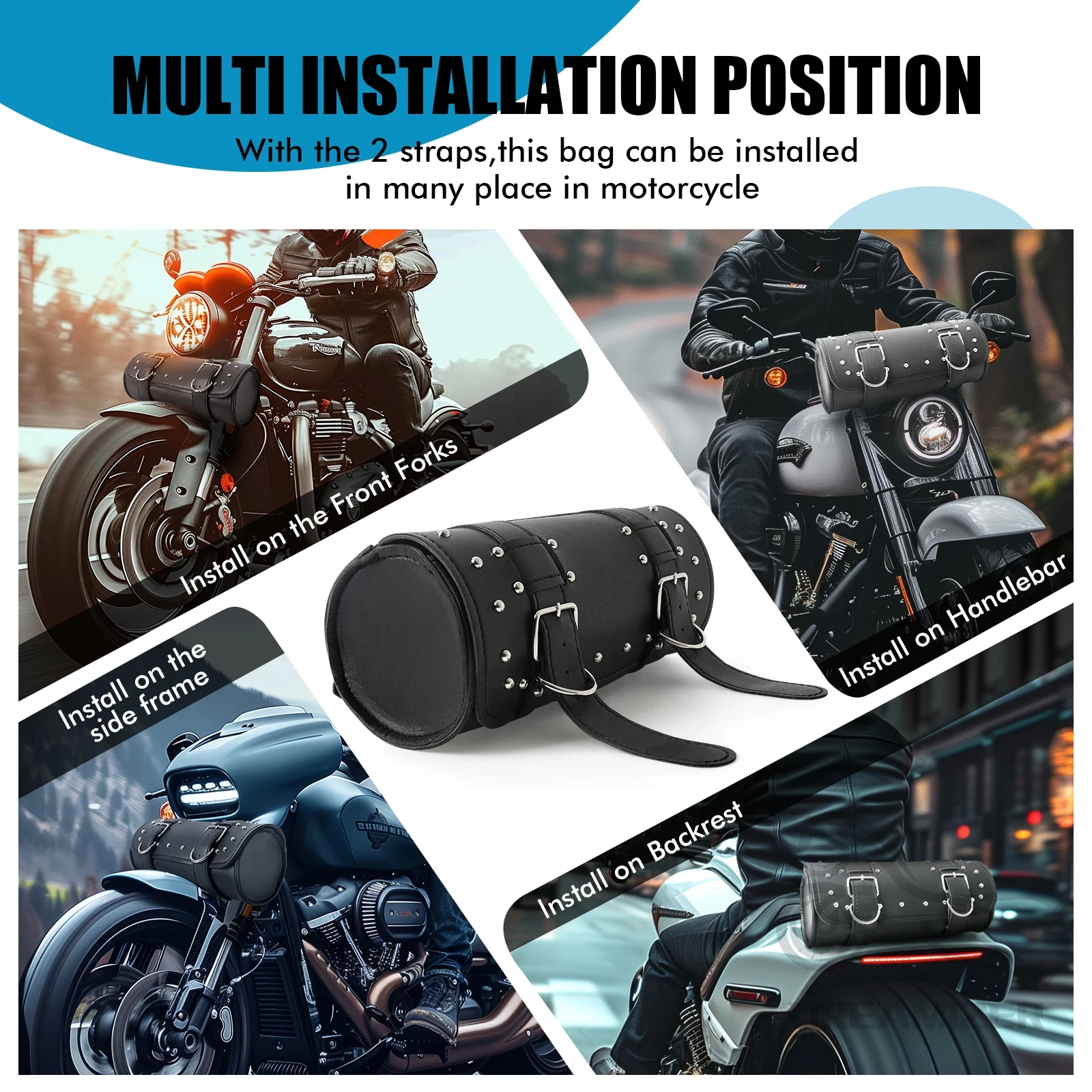 Borsa da manubrio per moto in  - Leatherwork Bag recensione e prezzo
