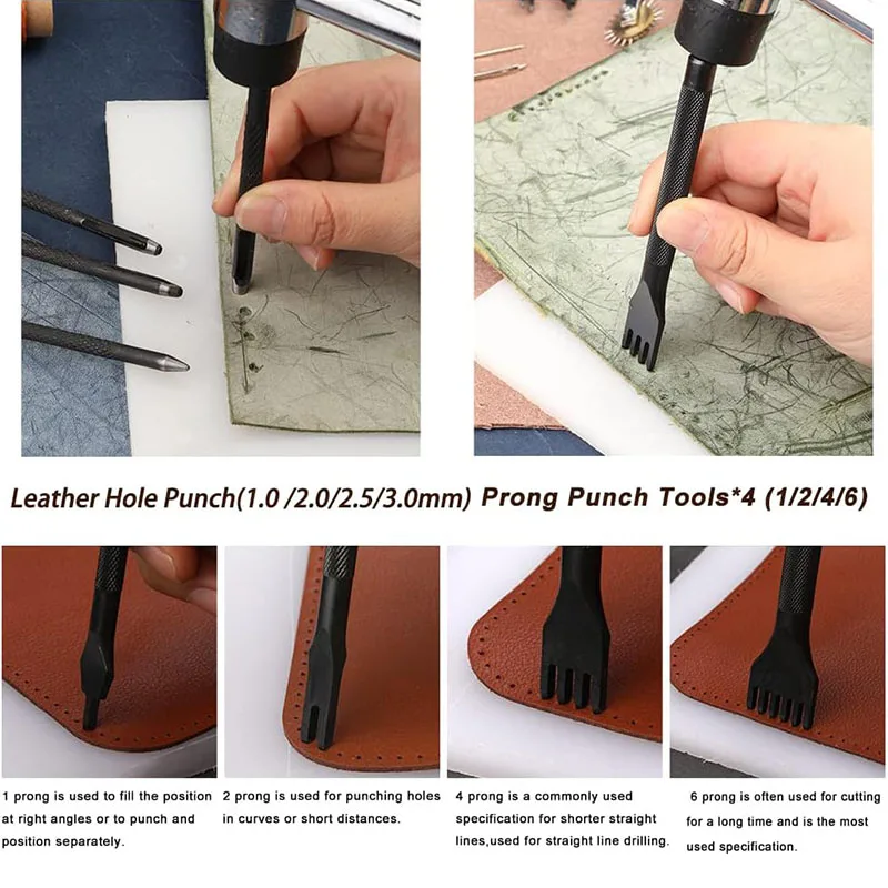 Kit Pratico di Strumenti per L - Beginner Leatherwork Kit recensione e prezzo