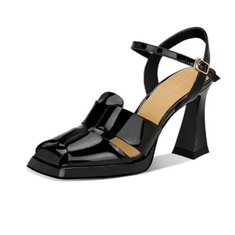 Sandali con tacco alto da donn - Leather Work Heels recensione e prezzo