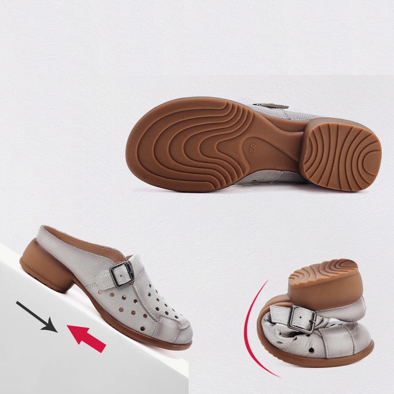Nuovi Sandali Donna in Pelle B - Leather Work Heels recensione e prezzo