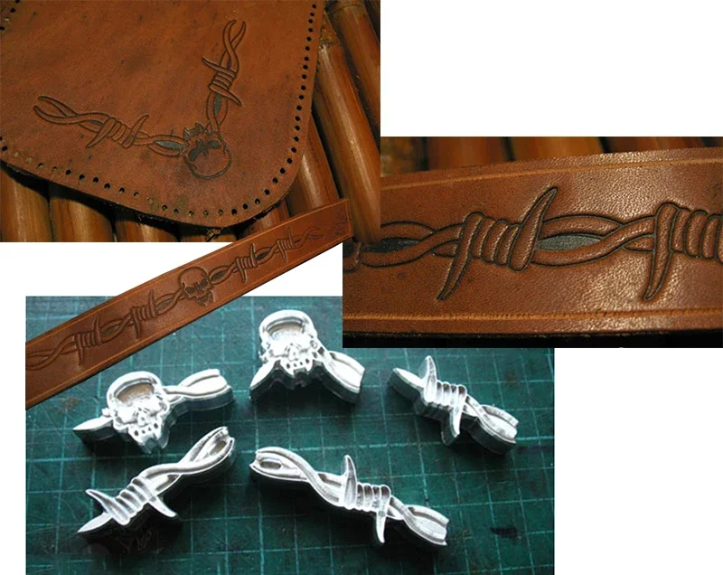 5 pezzi di spine e motivo tesc - Unique Leather Work recensione e prezzo