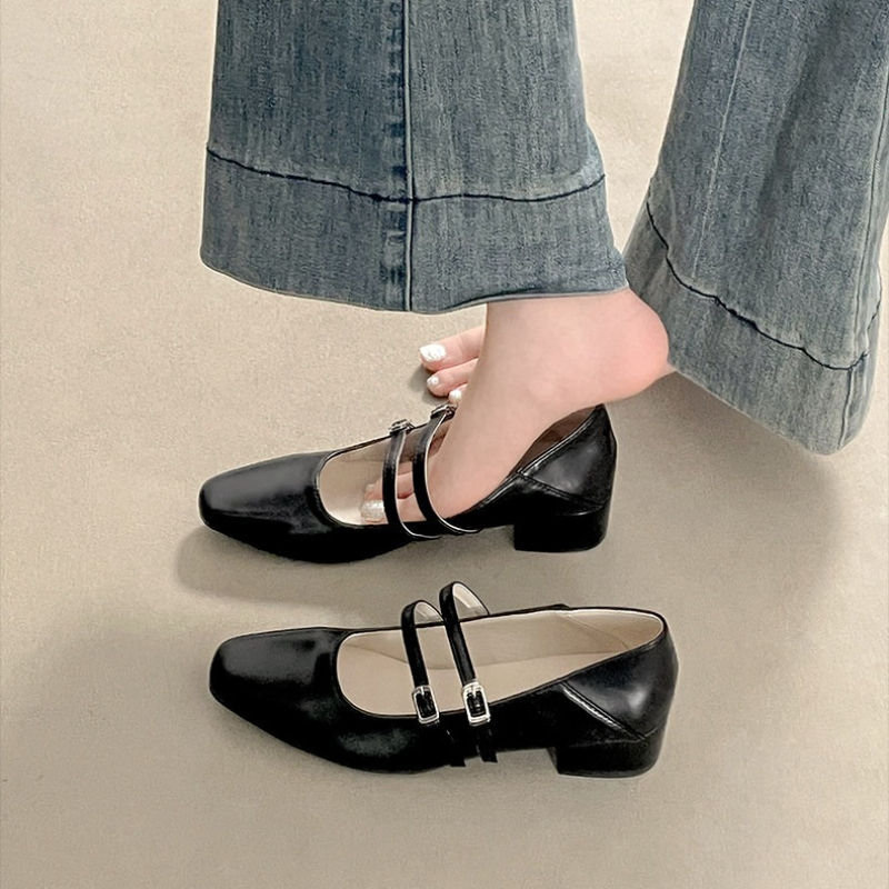 Scarpe Mary Jane da Donna con  - Leather Work Heels recensione e prezzo