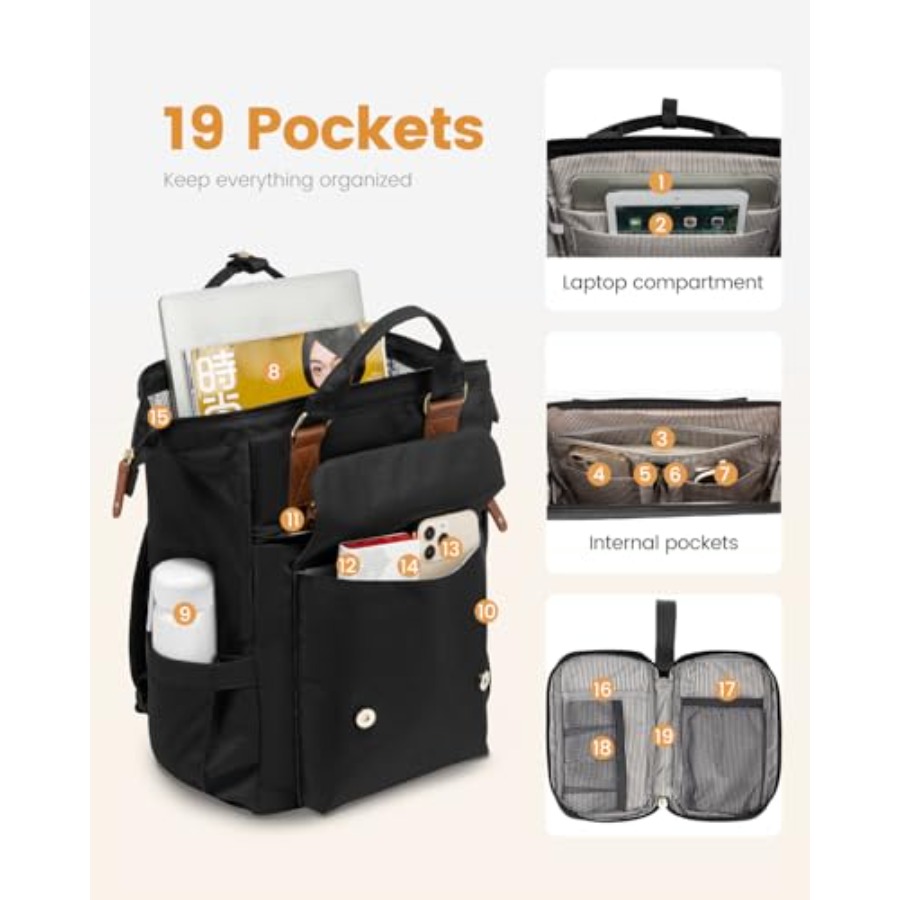 Zaino per laptop da donna, bor - Leather Works recensione e prezzo