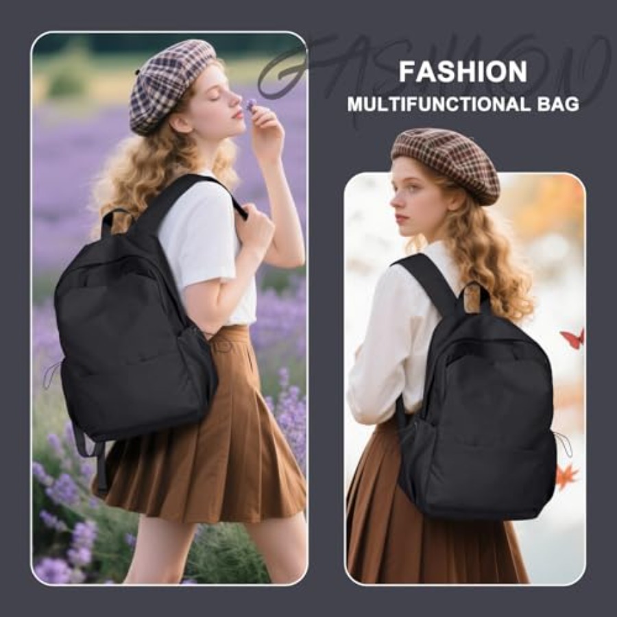 Zaino nero da donna, piccolo z - Leather Works recensione e prezzo
